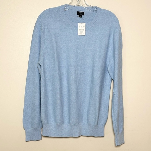 J. Crew Other - NWT J. Crew cotton crewneck Men's Light Blue Sweater